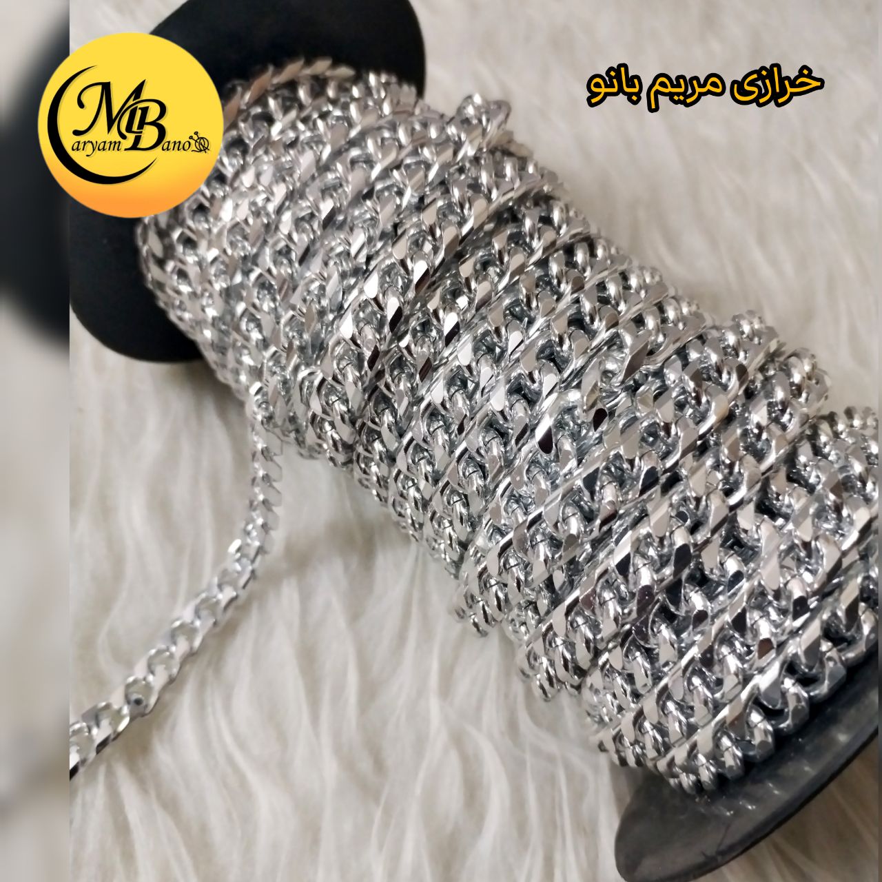 زنجیر کارتیه نیکل  6 تراش 1متری