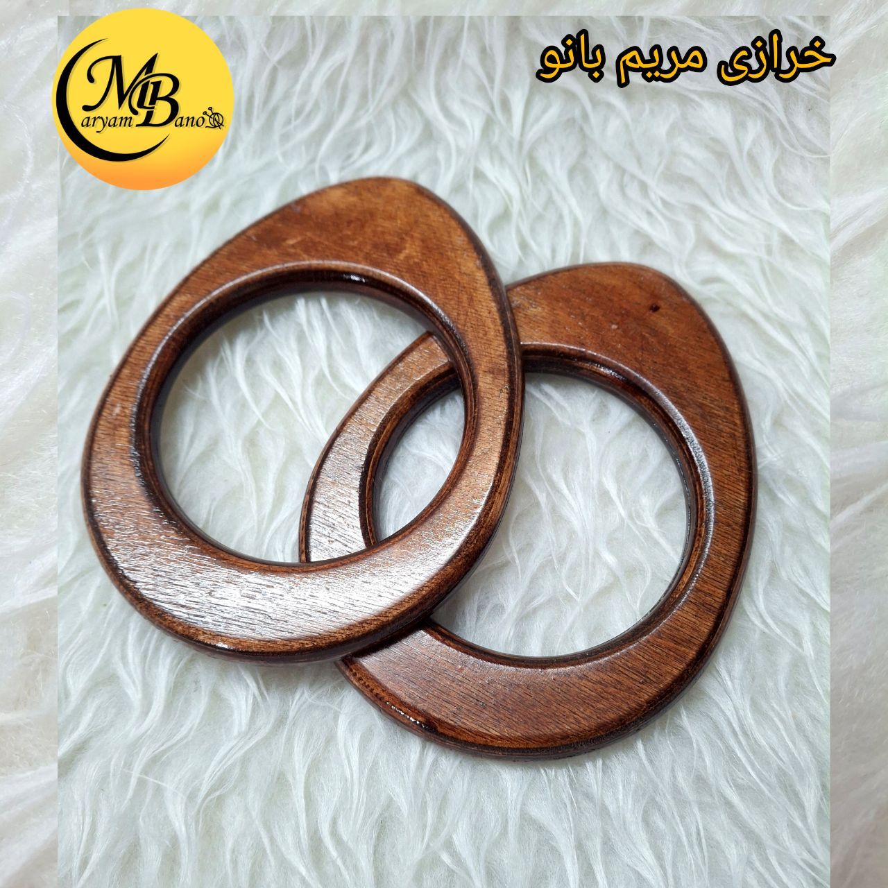 دسته چوبی اشکی جفتی