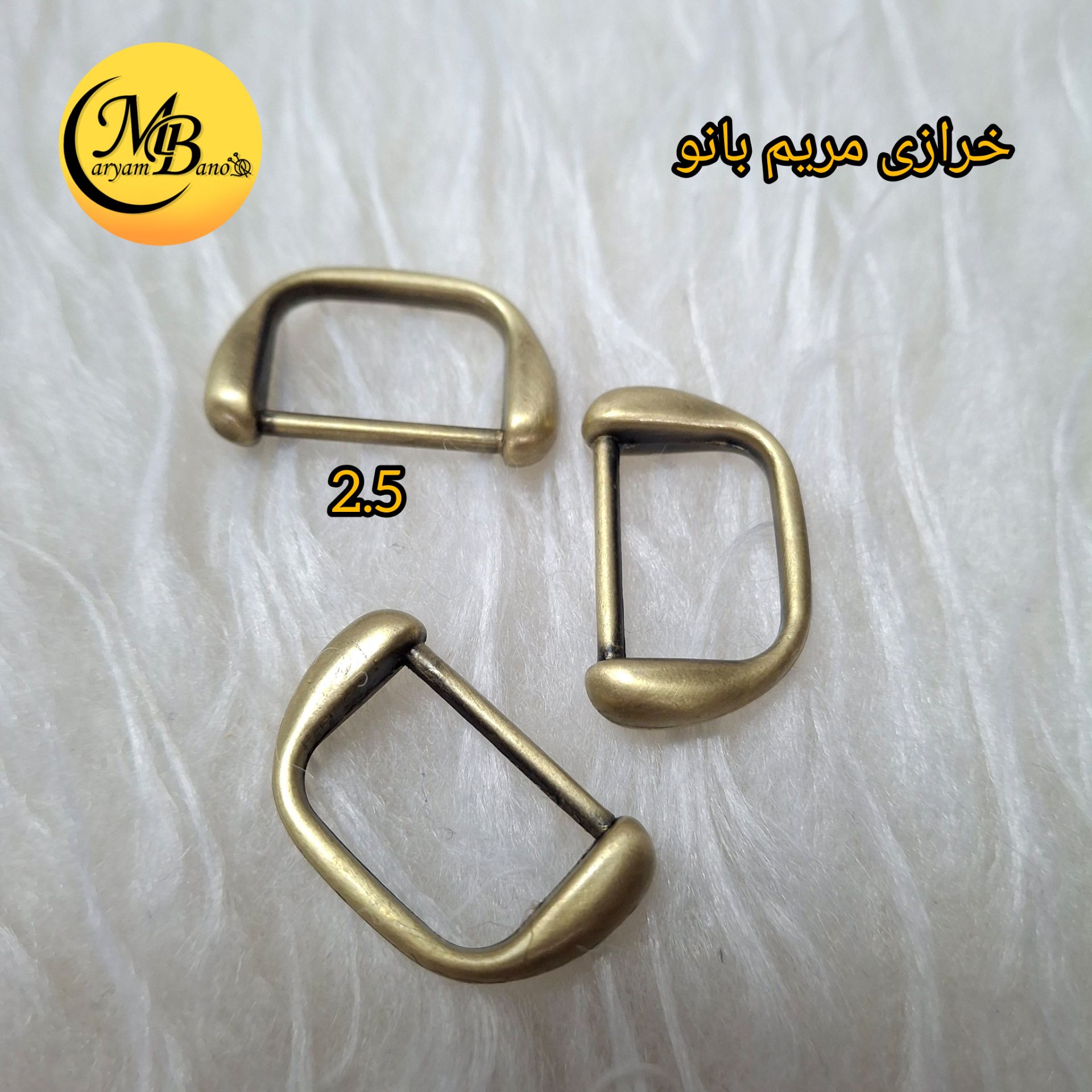 حلقه هلالی زردقلم 2سانت خارجی