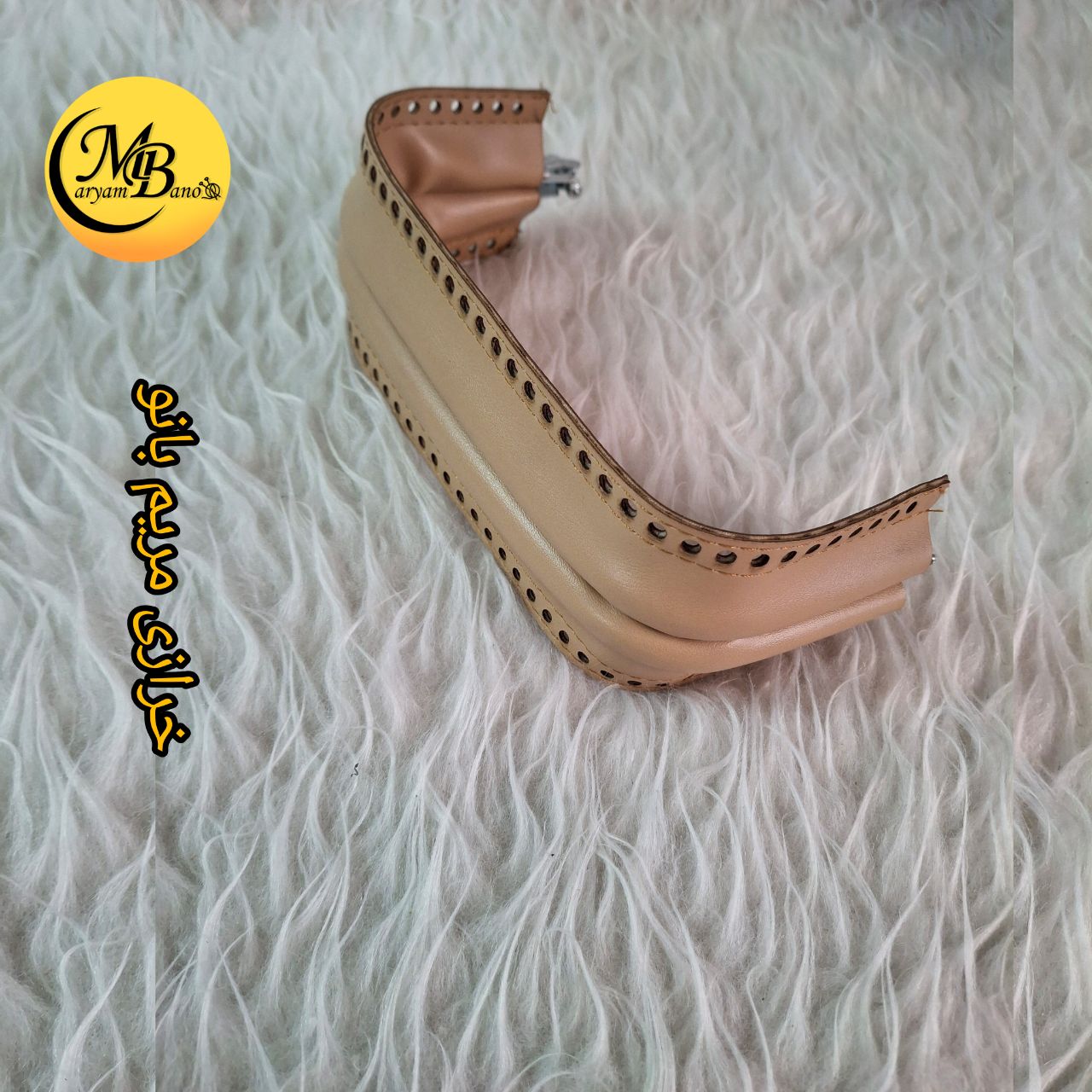 دهانه مخفی روکش دار19سانت کرم