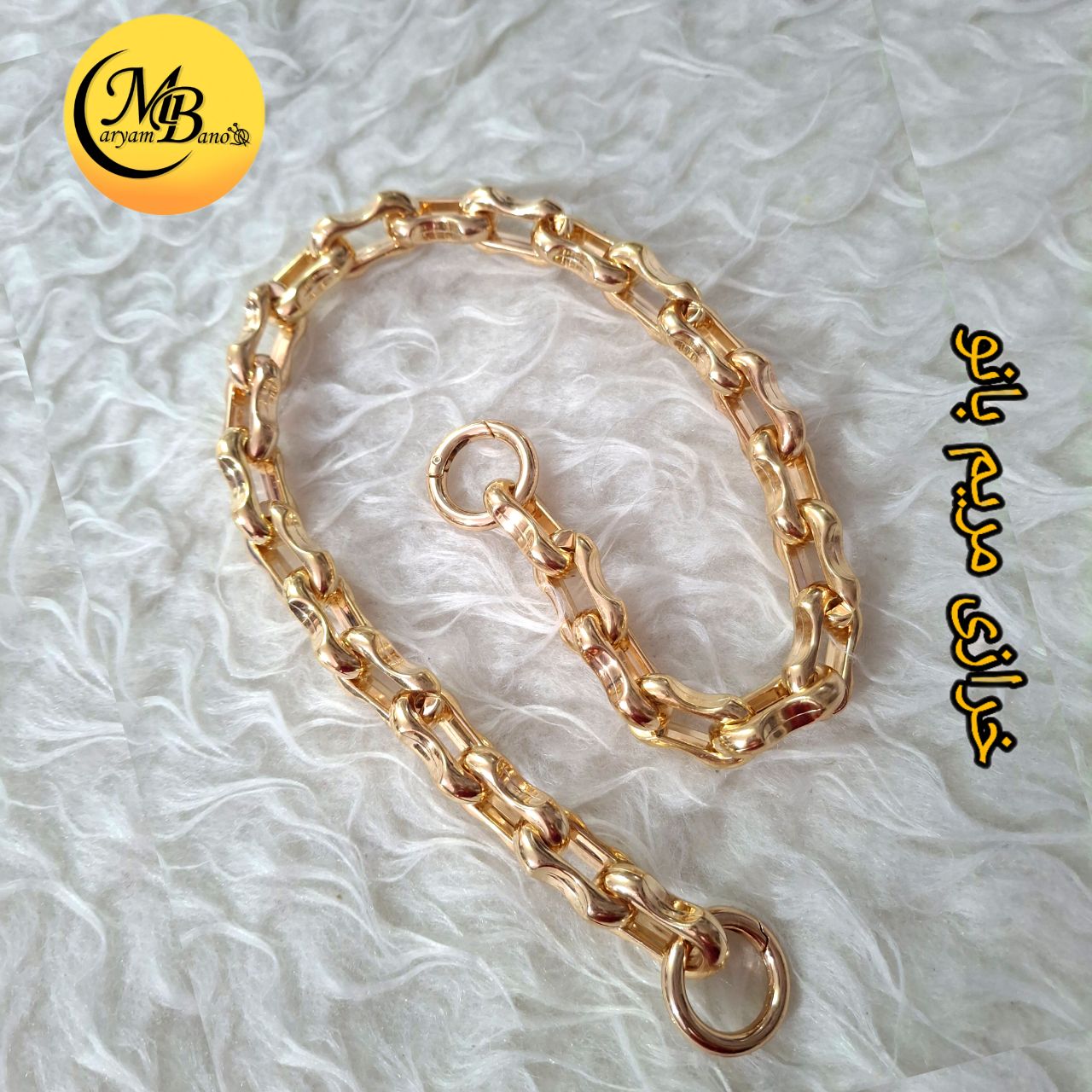 زنجیر کائوچویی ۵۰سانت با حلقه بازشو